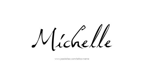 michelle name tattoo|More.